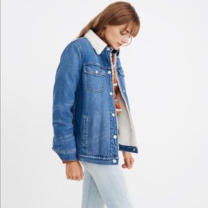 The Oversized Jean Jacket Madewell Sherpa Edition
